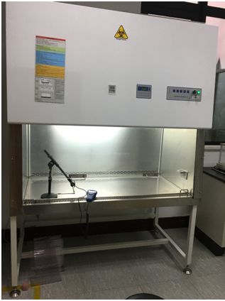 上海環境檢測咨詢服務有限公司 論生物安全柜流入風速的現場測試4