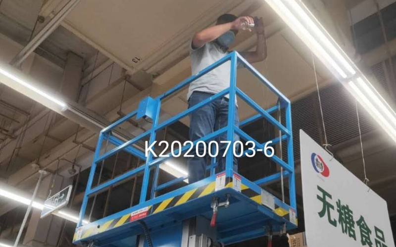 超市集中空調通風衛生檢測現場